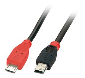 USB Kabel Micro-B / Mini-B OTG, 1m