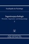 Ingenieurpsychologie 2. Wirtschafts-, Organisations- und Arbeitspsychologie