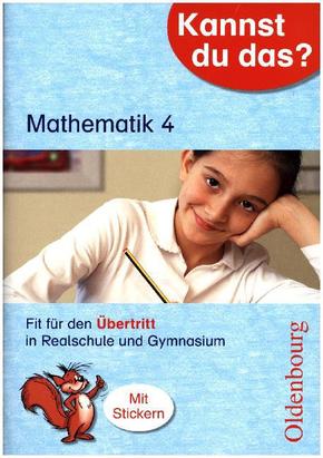 Kannst du das? - &Uuml;bungshefte: Mathematik 4