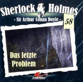 Sherlock Holmes, Audio-CDs: Das letzte Problem, 1 Audio-CD; Bd.58