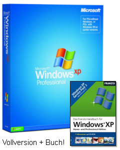 Windows XP Professional (Vollversion + Buch)