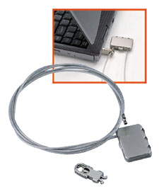 Diebstahlsicherungs-Kabel f&uuml;r Notebooks (Kensingtonschlitz, Zahlenschloss)