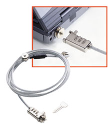 Mehrzweck Diebstahlsicherungs-Kabel (Kensington & Stahlseil robust)