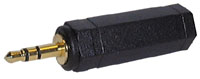 Audioadapter, Stereo, 3,5mm Klinkenstecker an 6,3mm Klinkenbuchse