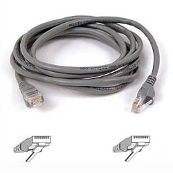 Kab NW Cat.5e UTP - 10,00m / grau / Belkin / Snagless