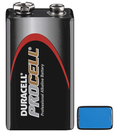Batterie Alkali 6 LR 61 (9V)  (Industrial) Duracell - Procell (MN 1604)