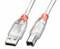 USB 2.0 Kabel Typ A/B transparent, 5m