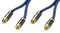 Premium Gold Audio Kabel, 75 Ohm, 1m